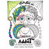 Just Face It You are an Addict: Adult coloring book addiction recovery relaxation zentangle faces emotions AA sayings