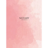 Notary Journal: Hardbound Public Record Book for Women, Logbook for Notarial Acts, 390 Entries, 8.5" x 11", Pink Blush Cover