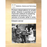 Cursory Observations on Emetic Tartar; Wherein Is Pointed Out an Improved Method of Preparing Essence of Antimony, by a Solution of Emetic Tartar in W