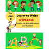 Learn-to-Write Activity Book: For Kids with Lines, Letters and Numbers │ Easy Practice for Kids ages 3+
