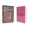 NIV, Super Giant Print Reference Bible, Giant Print, Imitation Leather, Pink, Red Letter Edition