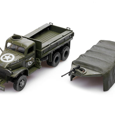 GMC CCKW 353 Truck With Mounted Gun Olive Drab "4734511-S" US Army World War II 1/72 Diecast Model by Legion