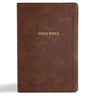 CSB Grace Bible, Brown Leathertouch (Dyslexia Friendly)