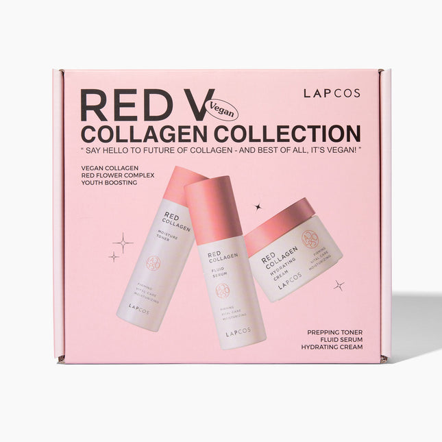 Red Vegan Collagen 3-Step Set by LAPCOS