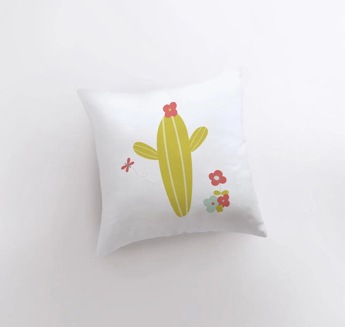 Lime Green Cactus | Pillow Cover | Good Vibes Only | Cactus Pillow | Positive Vibes | South Western | Succulent Pillow | Cactus Pillow Case by UniikPillows