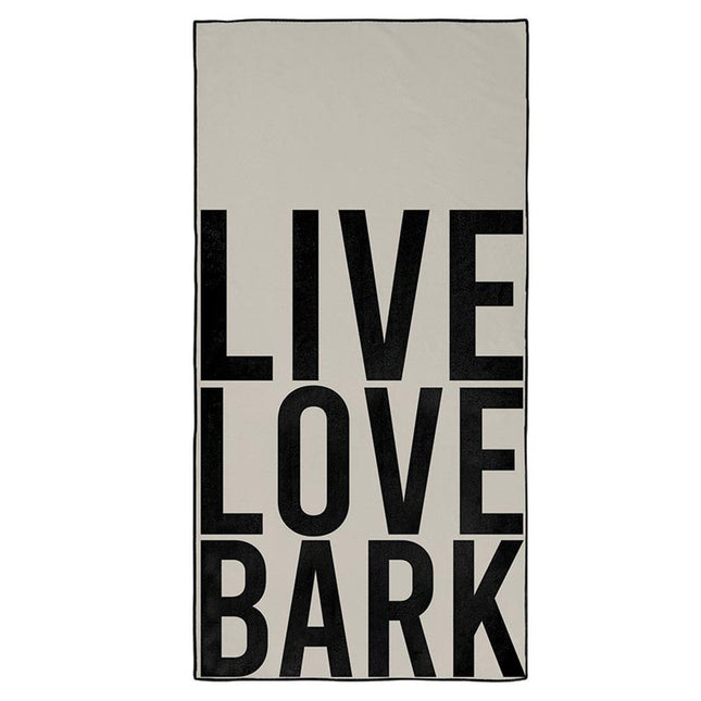 Live Love Bark Microfiber Pet Towel | 56"x 28" by The Bullish Store