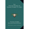 The English Works Of Thomas Hobbes V2 (1841)