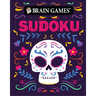 Brain Games - Take-Along - Sudoku (Sugar Skull Design - Day of the Dead and Halloween)