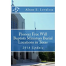 Pioneer Free Will Baptists Ministers Burial Locations in Texas