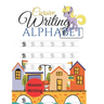 cursive writing alphabet: writing letters on cursive, practice handwriting cursive alphabet, master writing skills, very helpful for kids to wri