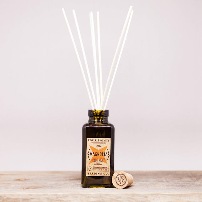 Magnolia 3.4oz Reed Diffuser by Four Points Trading Co.
