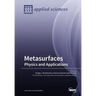 Metasurfaces: Physics and Applications