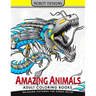 Amazing Animal Adult coloring Book Robot Design: Bear, Dog, Bird, Fish, Elephant, Tiger, Lion and Dragon