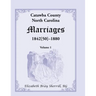 Catawba County, North Carolina Marriages, 1842[50] -1880