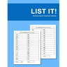 List it! Activity book for Dementia Patients: Anti Memory loss and improved recall workbook for Dementia sufferers