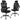 Mesh Office Chair with Adaptive Lumbar Support Flip-up Armrests Reclining Backrest-Black