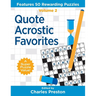 Quote Acrostic Favorites: Features 50 Rewarding Puzzles