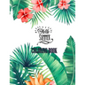 Hello Summer Coloring Book: 53 Anti-Stress Adult Coloring Pages With Tropical Patterns, Flowers, Birds, Butterflies, and Fruits