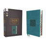 Nasb, Thinline Bible, Leathersoft, Teal, Red Letter Edition, 2020 Text, Thumb Indexed, Comfort Print