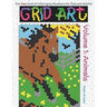 Grid Art: Animals: Coloring Book for Kids and Adults