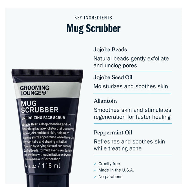 Grooming Lounge Mug Trio Skincare Kit (Save $23) by Grooming Lounge