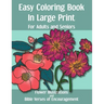Easy Coloring Book in Large Print for Adults and Seniors: Flower Illustrations and Bible Verses of Encouragement: With Bold Thick Outline - Great for