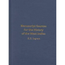 Manuscript Sources for the History of the West Indies