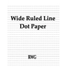 Wide Ruled Line Dot Paper: 200 Pages 8.5" X 11"