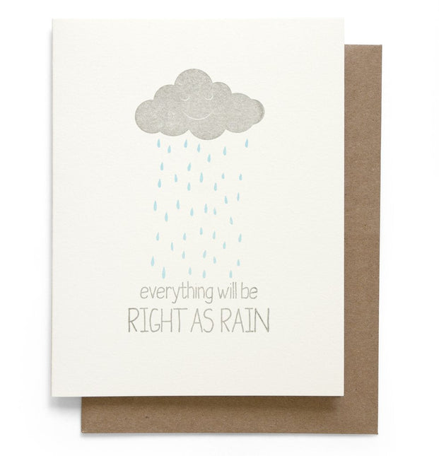 Right as Rain Card by Quirky Crate