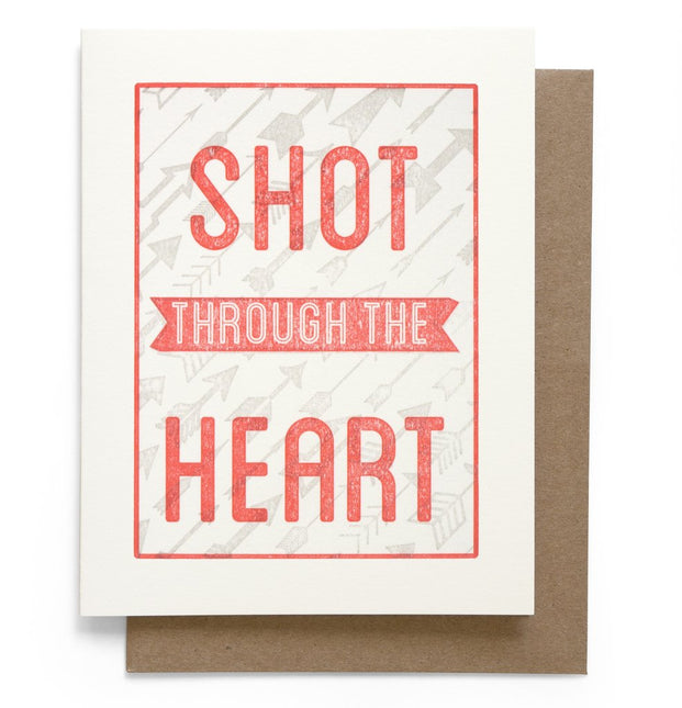 Shot Through the Heart Card by Quirky Crate