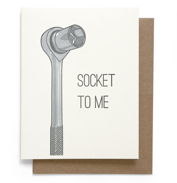 Socket to Me Card by Quirky Crate