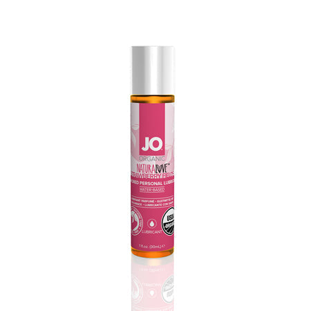 JO NaturaLove Organic Strawberry Fields Flavored Water-Based Lubricant 1 oz. by Sexology