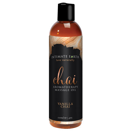 Intimate Earth Vanilla Chai Aromatherapy Massage Oil 4 oz. by Sexology