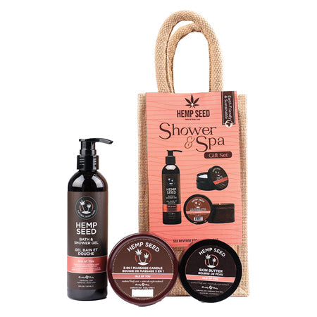 Earthly Body Hemp Seed Isle of You Holiday Spa Limited Edition 3-Piece Gift Set by Sexology