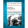 The Law in Shakespeare.