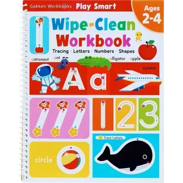 Play Smart Wipe-Clean Workbook: Ages 2-4: Tracing, Letters, Numbers, Shapes