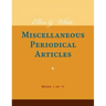 Ellen G. White Miscellaneous Periodical Articles, Book I of II