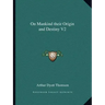 On Mankind Their Origin and Destiny V2