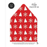 Christmas Pattern Envelope Liners Euro Flap 5x7 with Red & White Design: For Invitation Envelopes for Holidays, Birthdays, Weddings (28 Pack)