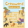 Crossword Puzzles for Kids ages 6-8: Animals Word Puzzles Activity Book with Crosswords & Mazes to Keep Your Kid's Attention for Longer