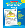 Write, Draw & Read Sight Word Pages: 50 Literacy-Boosting Reproducibles That Teach the Top Sight Words