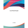 Lost Word Found