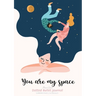 Dotted Bullet Journal - You are My Space: Medium A5 - 5.83X8.27