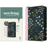 NLT Large Print Thinline Reference Zipper Bible, Filament Enabled (Leatherlike, Meadow Navy & Pink, Red Letter)
