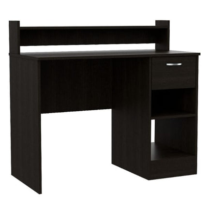 Charlotte Computer Desk, Two Shelves, One  Drawer by FM FURNITURE