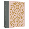 ESV Journaling Study Bible (Cloth Over Board, Blush/Ochre, Floral Design)