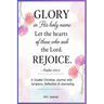 Jmj: "GLORY In His Holy Name"-Psalm 105:3: A Guided Christian Journal with Scripture, Reflection, and Journaling Faith-Based Devotional Workbook