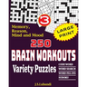 250 Brain Workouts Variety Puzzles