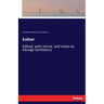 Esther: Edited, with introd. and notes by George Saintsbury