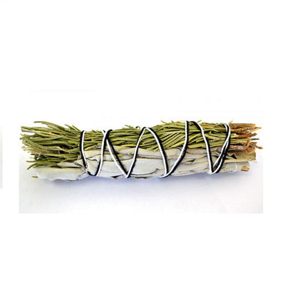 White Sage and Rosemary Smudge Stick 3-4" by OMSutra